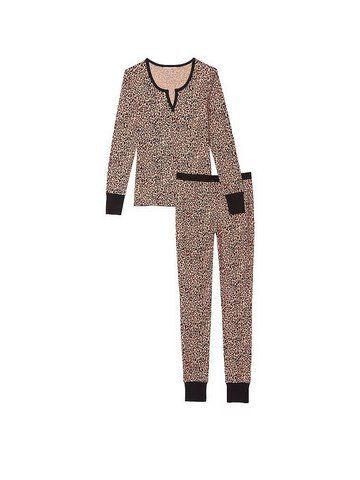 Термо піжама thermal pj set леопардовий принт