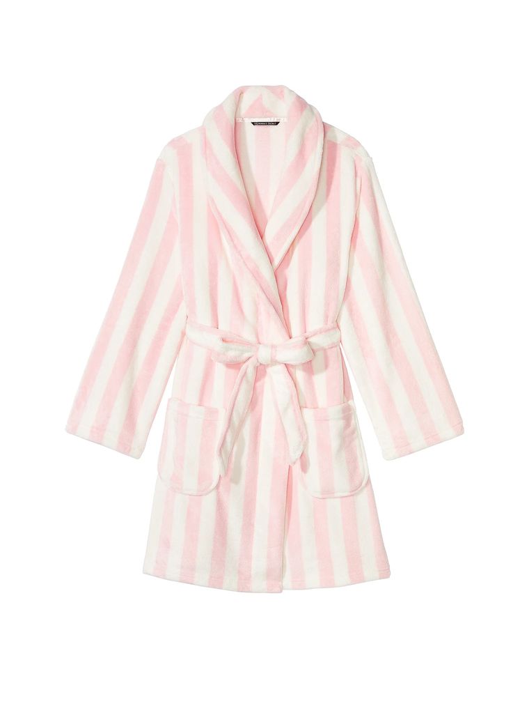 Халат плюшевый logo short cozy robe, M/L