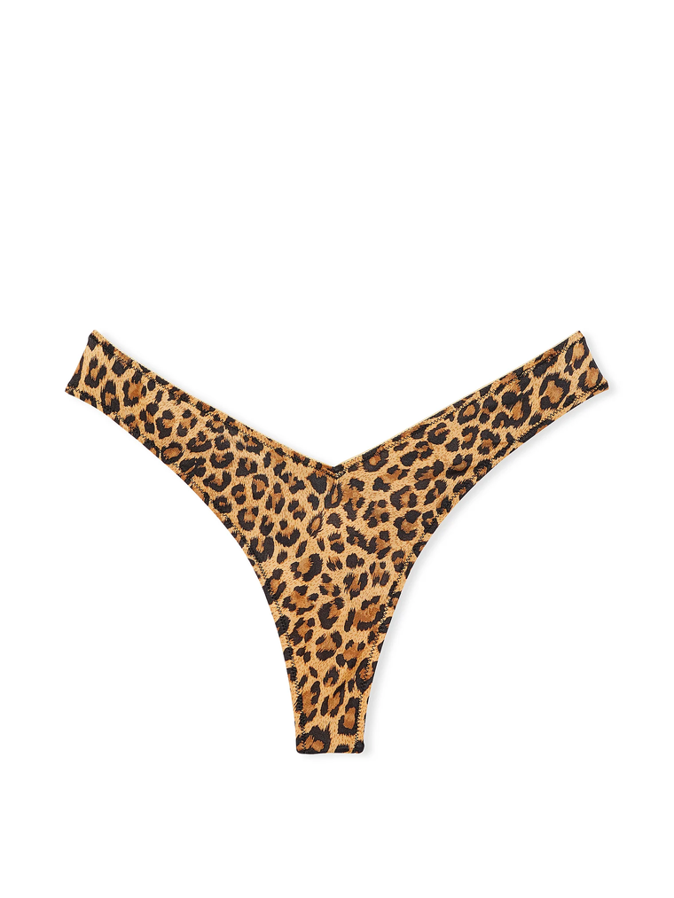 Леопардові трусики high-leg thong panty leopard, M