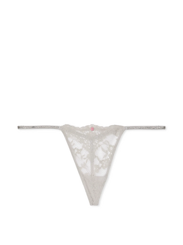 Кружевные трусики со стразами v-string panty, S
