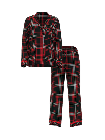 Піжама фланелева flannel long pajama set, M