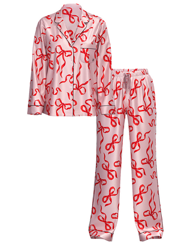 Сатинова піжама glazed satin long pajama set, S
