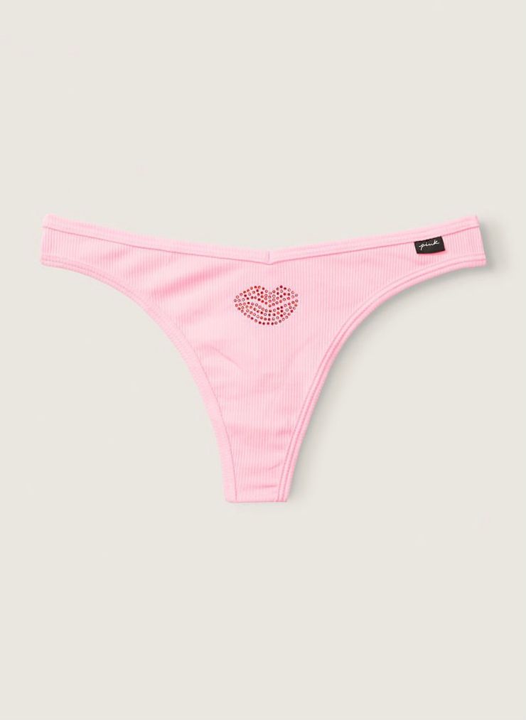 Трусики Pink Victoria’s Secret Cotton Thong, XS