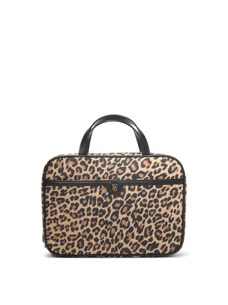 Дорожная леопардовая косметичка leopard travel toiletry bag