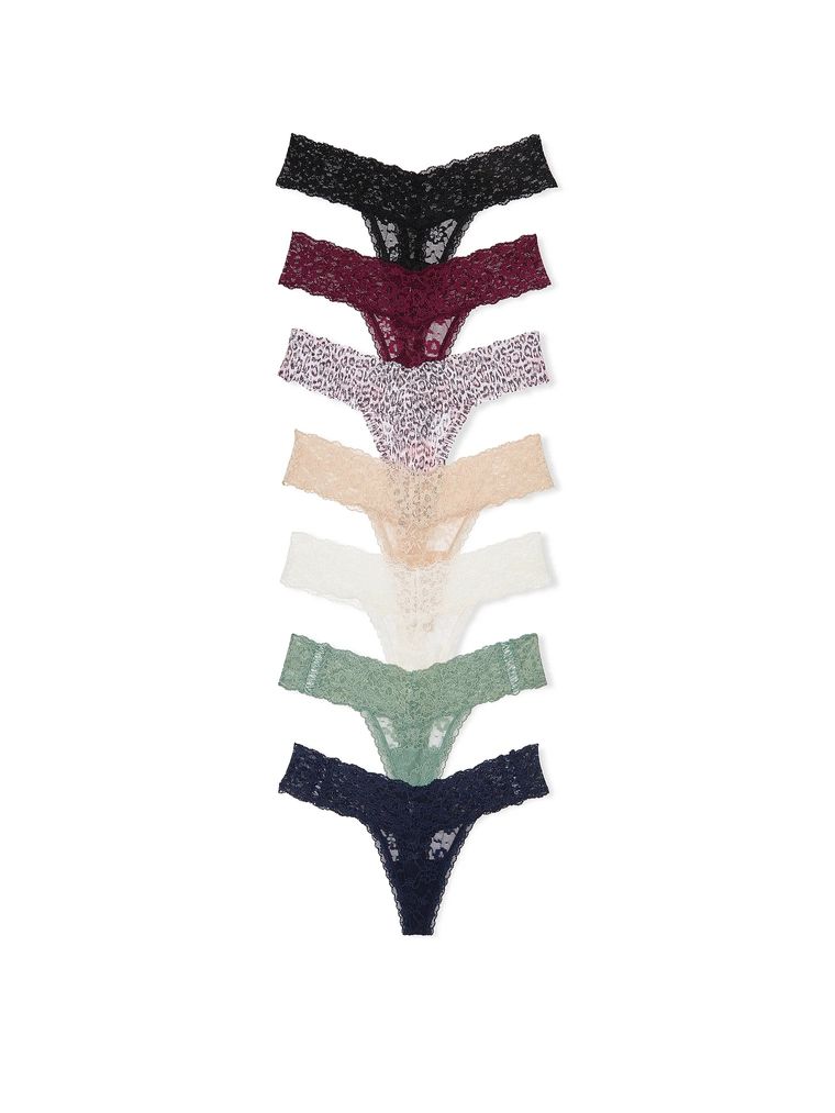 Набор кружевных трусиков 7-Pack Lacie Thong Panties, XS