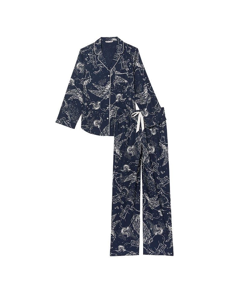 Пижама фланелевая flannel long pajama set, M