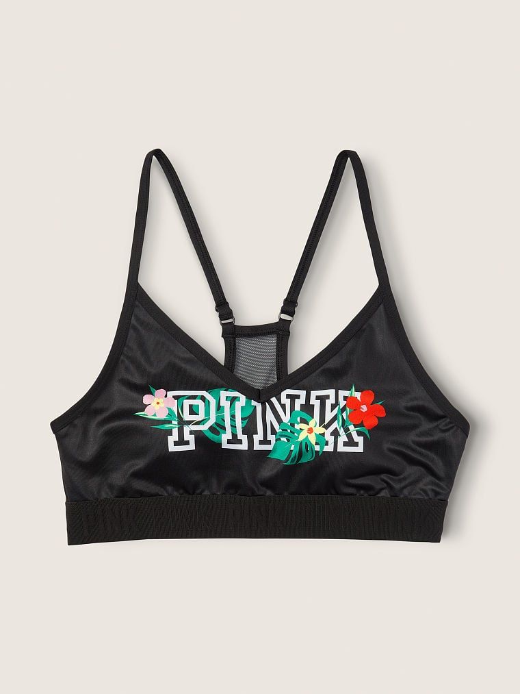 Спортивный топ Pink Victoria’s Secret Ultimate Lightly-Lined Sports Bra чёрный, S