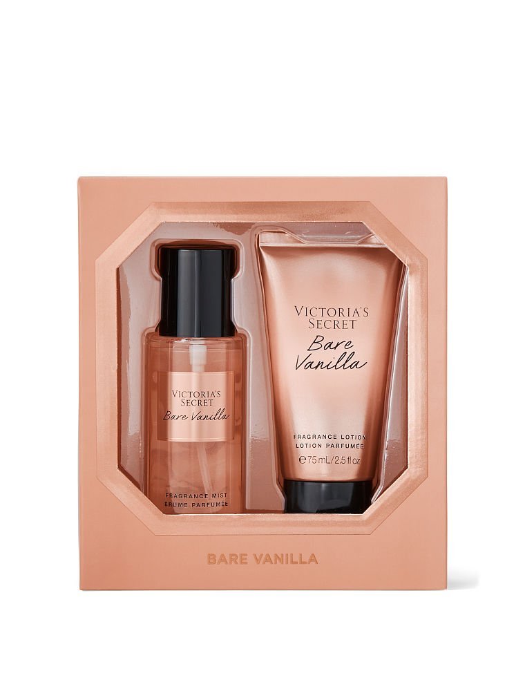 Подарунковий набір Victoria’s Secret Body Care Bare Vanilla Mini Mist & Lotion Duo