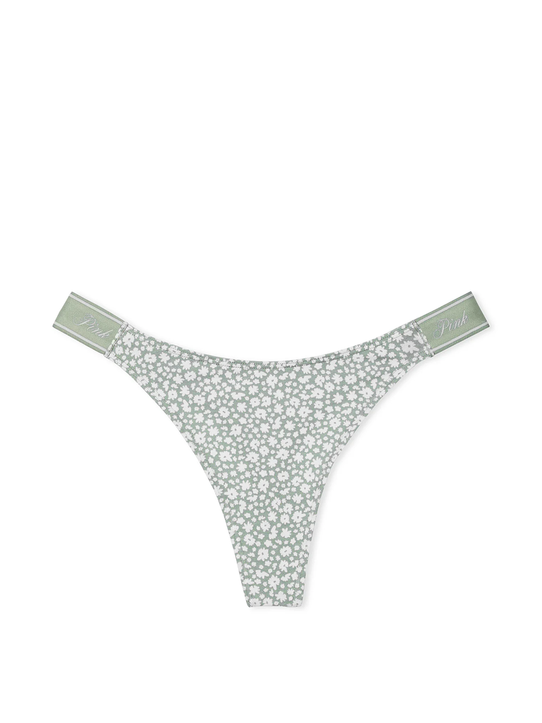 Трусики logo cotton shine nigh-leg thong panty, S