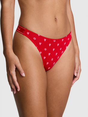 Трусики logo cotton shine nigh-leg thong panty, M