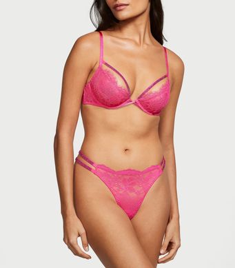 Комплект білизни зі стразами shine strappy demi bra, 34B+ M