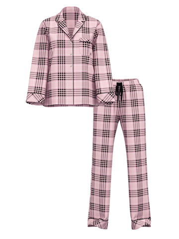 Піжама фланелева flannel long pajama set, S