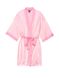 Сатиновий халат Victoria’s Secret Flounce Satin Robe Pink Stripes