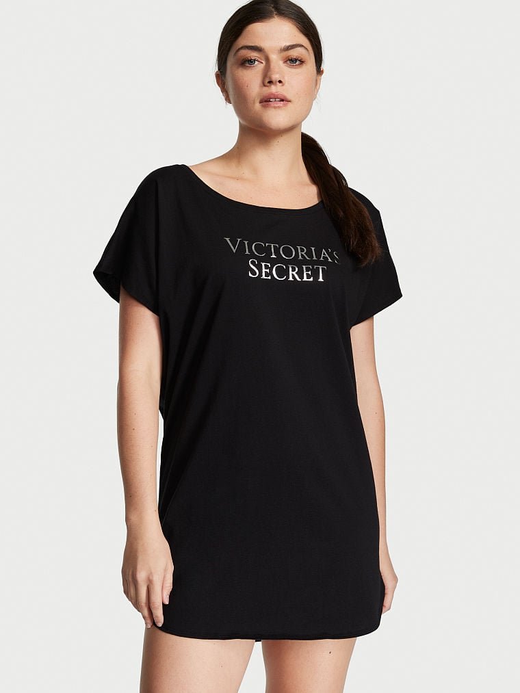 Нічна сорочка Lightweight Cotton Dolman Sleepshirt Victoria’s Secret, M/L