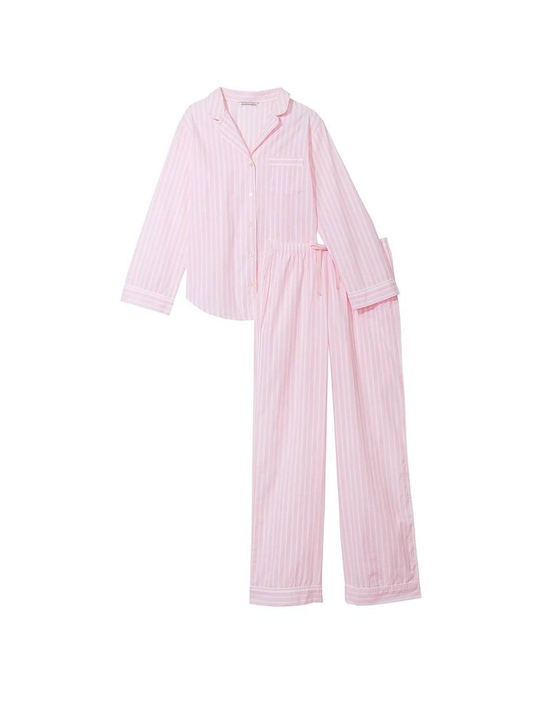 Котонова піжама cotton long pajama set, M