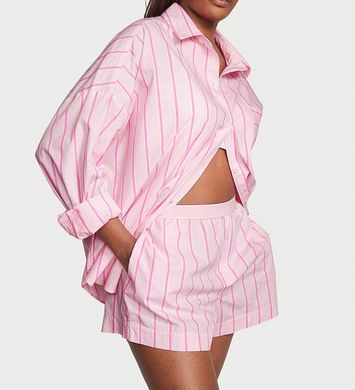 Піжама cotton oversized long-sleeve pajama set, S