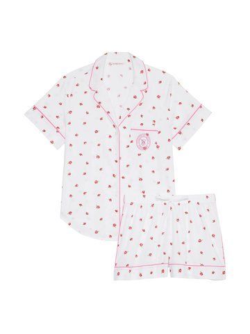 Котонова піжама cotton short pajama set, S