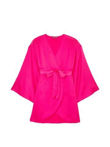 Сатиновый халат satin short robe, M/L