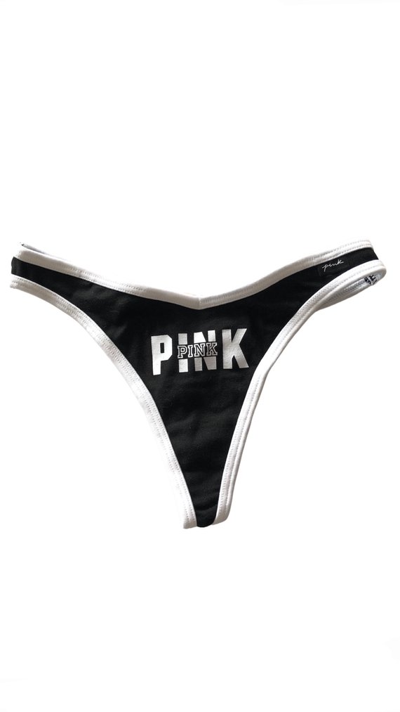 Трусики Pink Victoria’s Secret Cotton Thong, XS