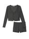 Пижама Cozy Knit 3-Piece Set Pure Black