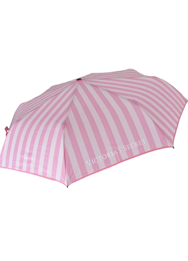 Парасолька в рожеву смужку iconic stripe rain umbrella