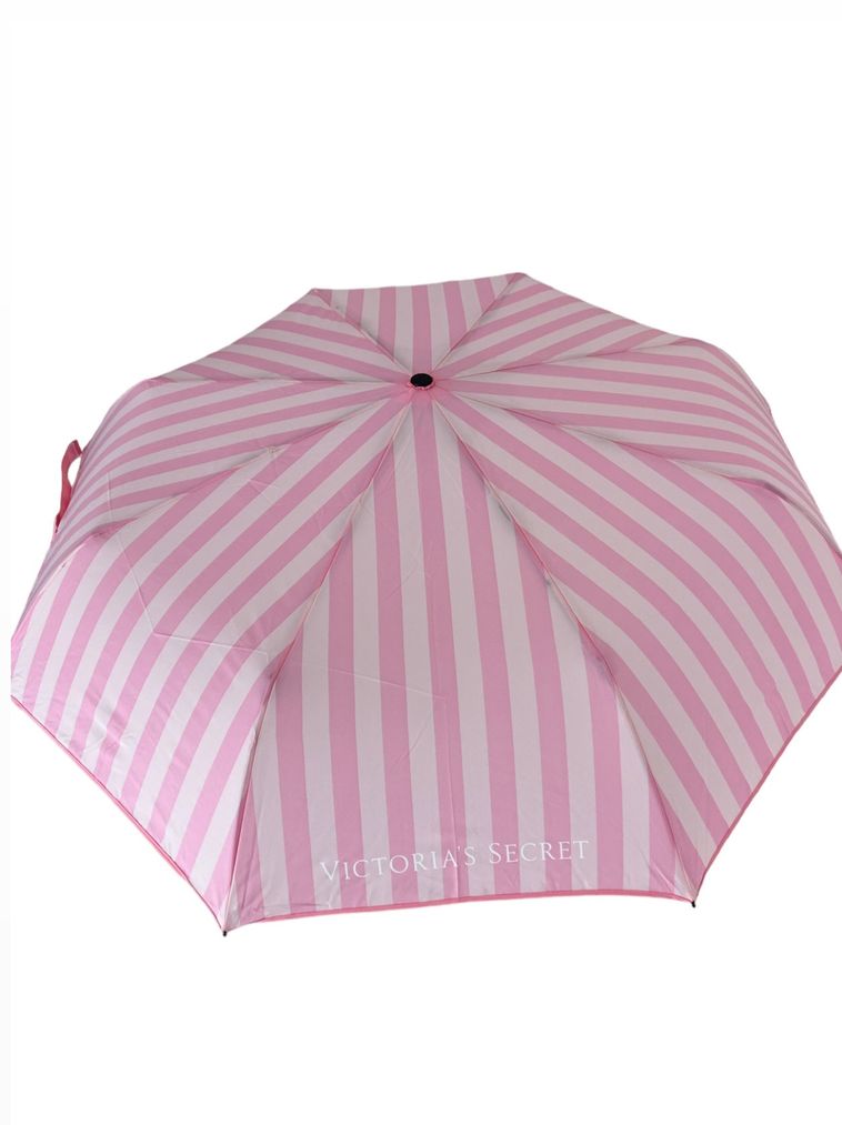 Зонтик в розовую полоску iconic stripe rain umbrella