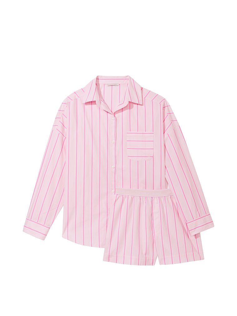 Піжама cotton oversized long-sleeve pajama set, M
