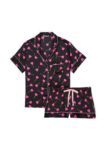 Сатинова піжама satin short pajama set, XS