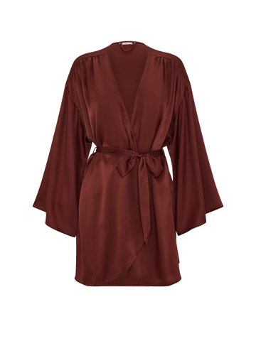 Сатиновий халат satin short robe, M/L