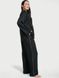 Сатинова піжама Satin Long PJ Set в чорному кольорі, XL