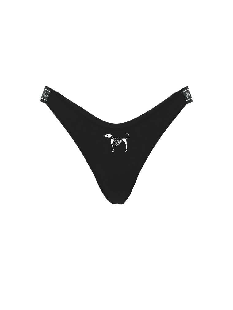 Трусики logo cotton shine nigh-leg thong panty, L
