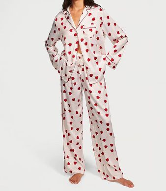 Сатиновая пижама satin long pajama set, XS