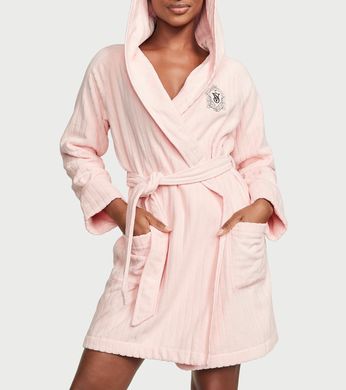 Махровый халат terry hooded short robe, M/L