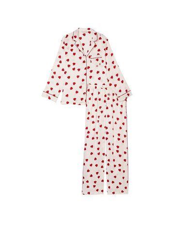 Сатинова піжама satin long pajama set, XS