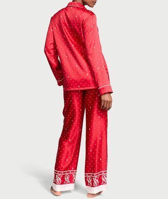 Сатиновая пижама glazed satin long pajama set, M