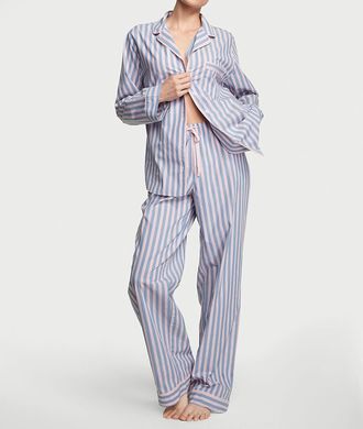 Хлопковая пижама Cotton Long Pajama Set, XS