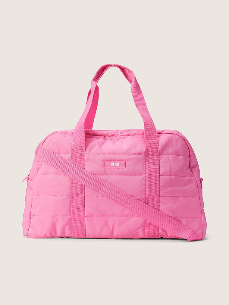 Спортивна сумка quilted duffle pink