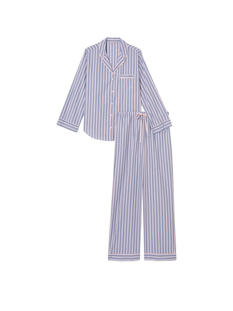 Хлопковая пижама Cotton Long Pajama Set, S