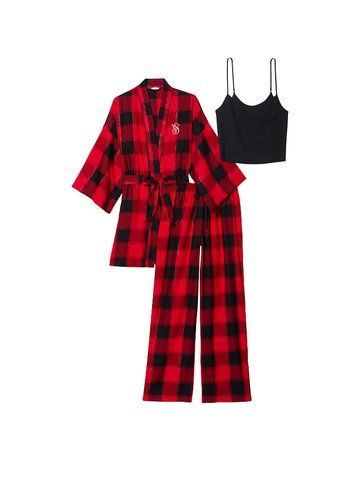 Фланелевый комплект для дома Flannel 3-Piece Set, M/L