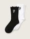 Шкарпетки Сrew Sock 2 Pack Pure Black and Optic White Pink