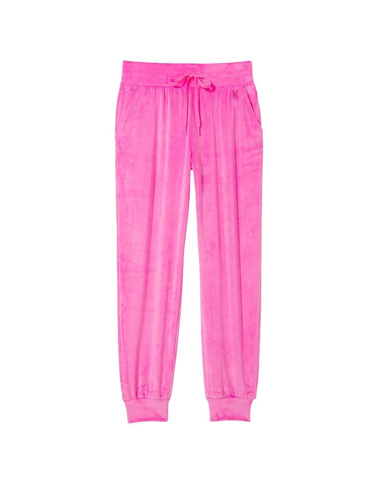 Велюровий спортивний костюм Velour Front-zip Electric Pink Graphic Victoria’s Secret, S