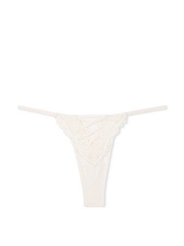 Трусики floral embroidery thong panty, M