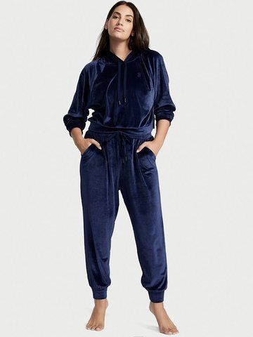 Велюровый спортивный костюм Velour Front-zip Ensign Navy Graphic , S