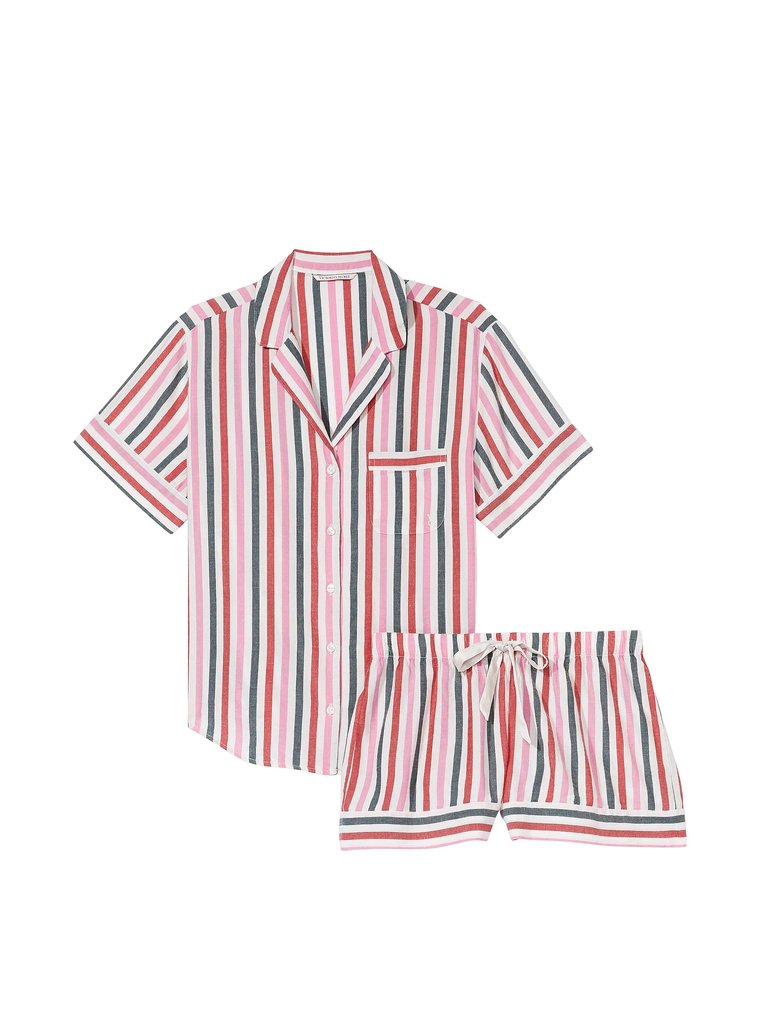 Фланелева піжама flannel short pajama set, XXL