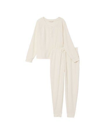 Пижама Glow Waffle Henley Jogger Pj Set, S