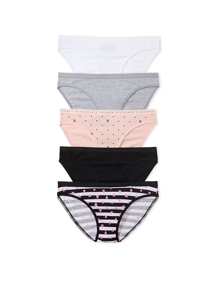 Набор трусиков 5-pack stretch cotton bikini panties, M