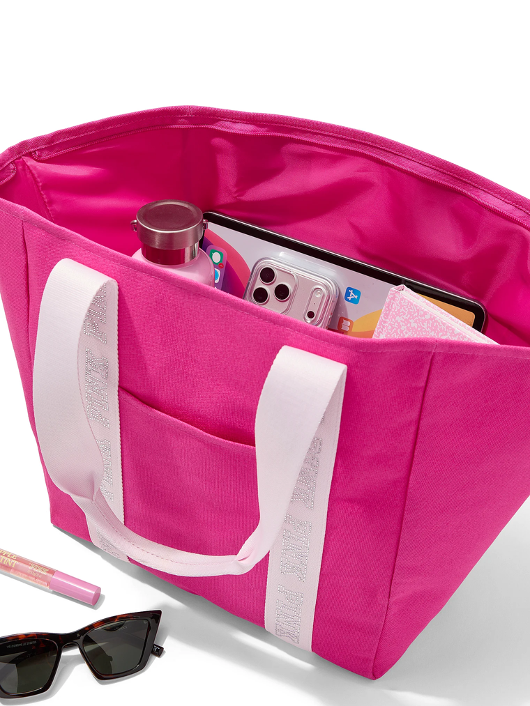 Сумка canvas tote bag розовая