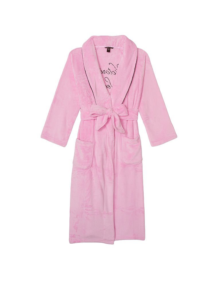 Халат VICTORIA'S SECRET Plush Long Robe в розовом цвете