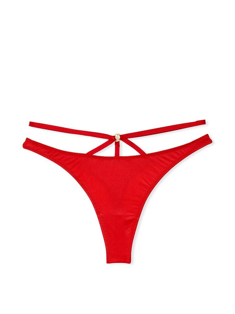 Трусики Very Sexy So Obsessed Strappy Thong Panty Lipstick Red, M