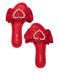 Домашні тапочки Embellished Satin Bow Slide червоні, L